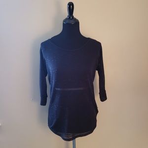 Black Semi-sheer Top